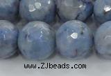 CKC707 15.5 inches 18mm faceted round imitation blue kyanite beads