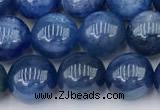 CKC794 15 inches 8mm round blue kyanite beads wholesale