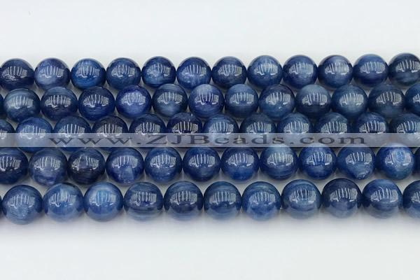 CKC795 15 inches 10mm round blue kyanite beads wholesale