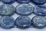 CKC818 15 inches 10*12mm - 10*14mm oval blue kyanite beads