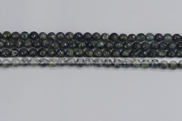 CKJ311 15.5 inches 6mm faceted round kambaba jasper beads