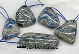 CKJ431 25*35mm - 40*55mm freeform k2 jasper slab pendants