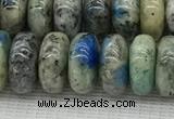 CKJ440 15.5 inches 5*10mm - 6*10mm rondelle natural k2 jasper beads