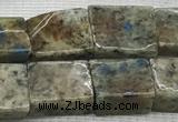 CKJ447 15.5 inches 9*10mm - 10*14mm rectangle natural k2 jasper beads