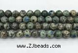 CKJ466 15.5 inches 12mm round natural k2 jasper beads wholesale