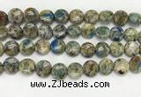 CKJ487 15.5 inches 11mm flat round natural k2 jasper beads