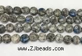 CKJ492 15.5 inches 10mm flat round natural k2 jasper beads