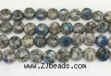 CKJ493 15.5 inches 11mm flat round natural k2 jasper beads