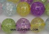 CKQ26 15.5 inches 16mm round dyed crackle quartz beads wholesale