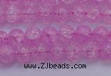 CKQ301 15.5 inches 6mm round dyed crackle quartz beads wholesale