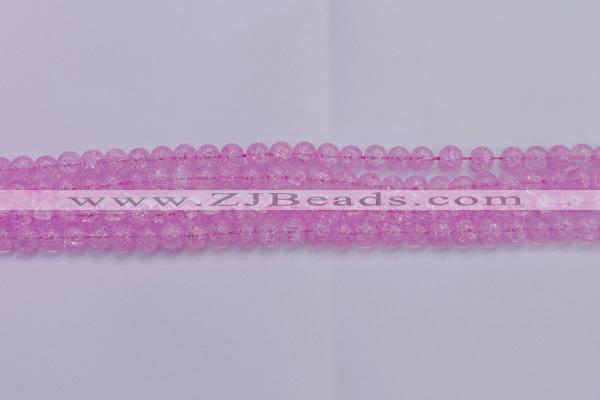 CKQ301 15.5 inches 6mm round dyed crackle quartz beads wholesale