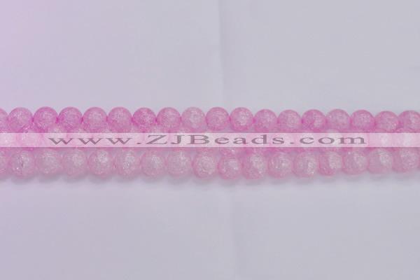 CKQ304 15.5 inches 12mm round dyed crackle quartz beads wholesale