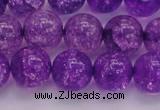 CKQ312 15.5 inches 14mm round dyed crackle quartz beads wholesale