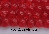 CKQ316 15.5 inches 8mm round dyed crackle quartz beads wholesale