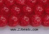 CKQ319 15.5 inches 14mm round dyed crackle quartz beads wholesale