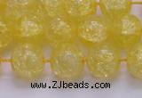 CKQ326 15.5 inches 14mm round dyed crackle quartz beads wholesale