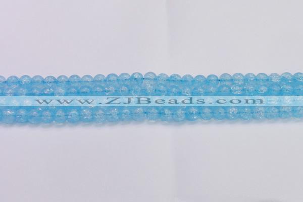 CKQ330 15.5 inches 8mm round dyed crackle quartz beads wholesale