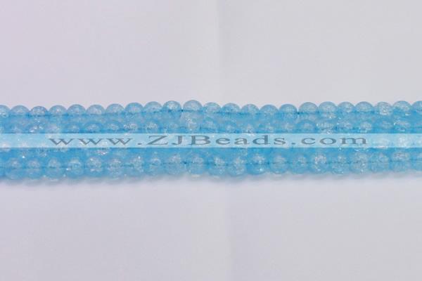 CKQ331 15.5 inches 10mm round dyed crackle quartz beads wholesale