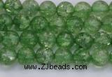 CKQ336 15.5 inches 6mm round dyed crackle quartz beads wholesale