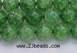 CKQ339 15.5 inches 12mm round dyed crackle quartz beads wholesale