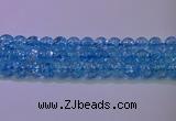 CKQ363 15.5 inches 10mm round dyed crackle quartz beads