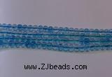 CKQ371 15.5 inches 6mm round dyed crackle quartz beads