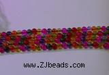 CKQ391 15.5 inches 6mm round dyed crackle quartz beads