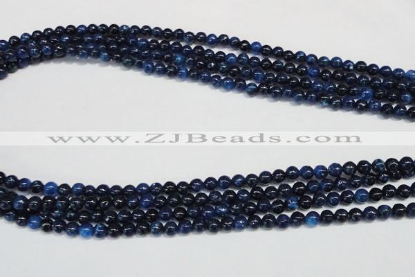 CKU100 15.5 inches 4mm round dyed kunzite beads wholesale