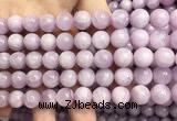 CKU322 15.5 inches 10mm round natural pink kunzite beads