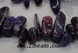 CKU52 15.5 inches 6*12mm - 9*27mm purple kunzite chips beads