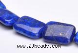 CLA06 Blue 13*18mm rectangle dyed lapis lazuli gemstone beads