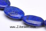 CLA37 18*25mm deep blue dyed lapis lazuli flat oval beads