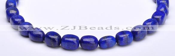 CLA42 10*10*15mm egg-shaped deep blue dyed lapis lazuli beads