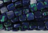 CLA447 15.5 inches 8*8mm square synthetic lapis lazuli beads