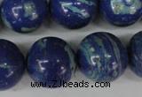 CLA475 15.5 inches 20mm round synthetic lapis lazuli beads