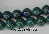 CLA481 15.5 inches 10mm round synthetic lapis lazuli beads