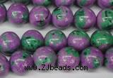 CLA492 15.5 inches 12mm round synthetic lapis lazuli beads