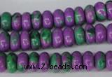 CLA499 15.5 inches 5*10mm rondelle synthetic lapis lazuli beads