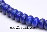 CLA50 5*8mm roundel deep blue dyed lapis lazuli beads Wholesale