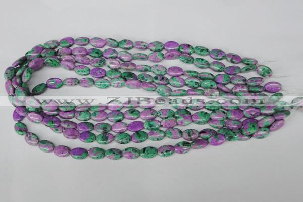 CLA512 15.5 inches 8*12mm oval synthetic lapis lazuli beads