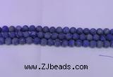 CLA63 15.5 inches 10mm round matte lapis lazuli beads