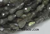 CLB08 16 inches 6*8mm faceted teardrop labradorite beads wholesale