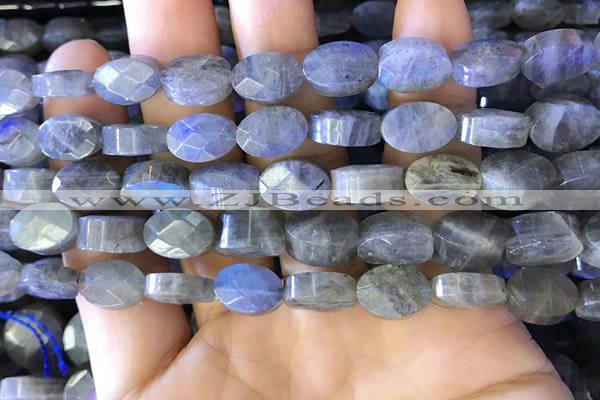 CLB1026 15.5 inches 8*12mm faceted oval labradorite gemstone beads