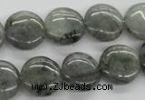 CLB106 15.5 inches 14mm flat round labradorite gemstone beads wholesale
