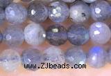 CLB1070 15.5 inches 4mm faceted round labradorite beads