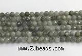 CLB1076 15.5 inches 8mm faceted round labradorite beads