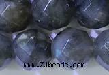 CLB1096 15.5 inches 8mm faceted round labradorite gemstone beads