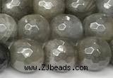 CLB1126 15 inches 8mm faceted round AB-color labradorite beads