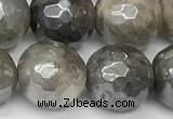 CLB1128 15 inches 12mm faceted round AB-color labradorite beads