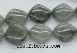 CLB118 15.5 inches 14*14mm diamond labradorite gemstone beads wholesale